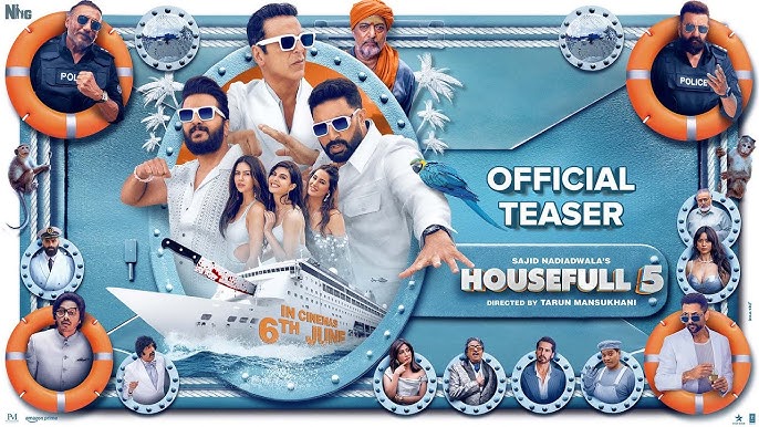 Hosuefull 5 Review: Join Akshay Kumar and an all-star cast in Housefull 5, a comedy-thriller with a murder mystery twist and dual endings. Releasing on June 6, 2025.