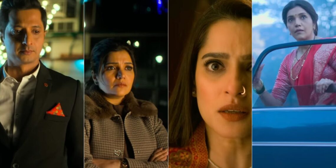 From the very first frame, the trailer immerses viewers in a world where the past refuses to stay buried. Directed by Sachit Patil and Pushkar Shrotri, the film carries an aura of sophistication — every shot is calculated, every line hints at deeper secrets, and every character seems to conceal a personal truth. The tagline “इथे प्रत्येक उत्तरात दडलाय एक नवा प्रश्न” perfectly encapsulates the mood: this is not just a thriller; it’s a labyrinth of emotions and revelations.